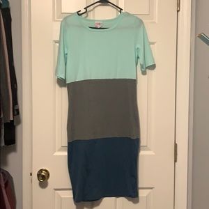 Lularoe colorblocked dress
